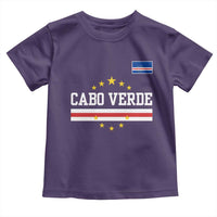 Cabo Verde Athletic Varsity Style Toddler T Shirt Cape Verde Flag Stars National Pride