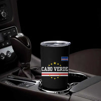 Cabo Verde Athletic Varsity Style Tumbler Cup Cape Verde Flag Stars National Pride