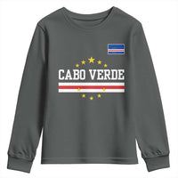 Cabo Verde Athletic Varsity Style Youth Sweatshirt Cape Verde Flag Stars National Pride
