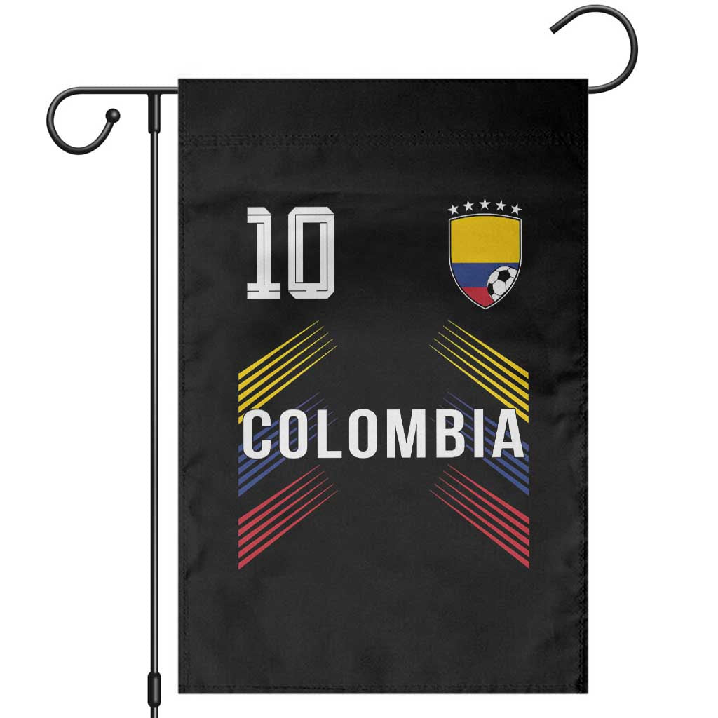 Colombia Soccer Sports Graphic Number 10 Jersey Style Garden Flag Proud Colombian Football Fans Game Day Pride