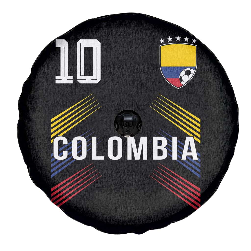 Colombia Soccer Sports Graphic Number 10 Jersey Style Spare Tire Cover Proud Colombian Football Fans Game Day Pride