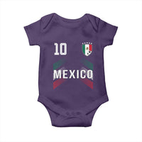 Mexico Soccer Sports Graphic Number 10 Jersey Style Baby Onesie Proud Mexican Football Fans Game Day Pride