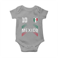 Mexico Soccer Sports Graphic Number 10 Jersey Style Baby Onesie Proud Mexican Football Fans Game Day Pride