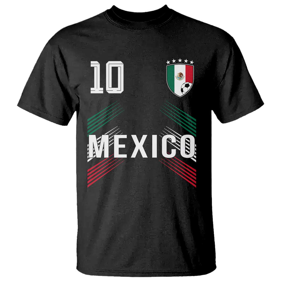 Mexico Soccer Sports Graphic Number 10 Jersey Style T Shirt Proud Mexican Football Fans Game Day Pride