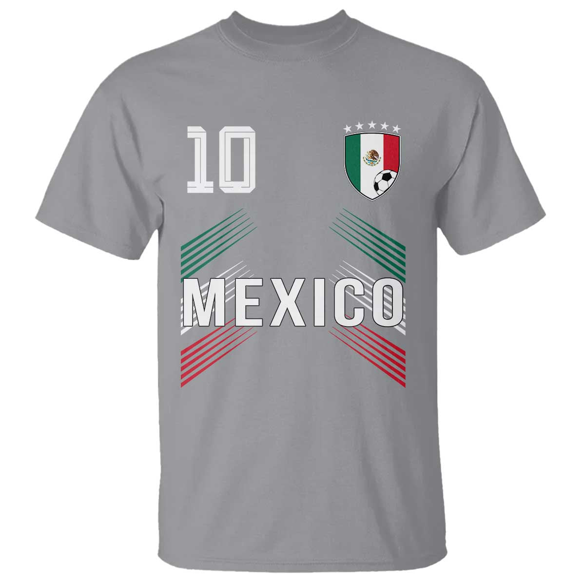Mexico Soccer Sports Graphic Number 10 Jersey Style T Shirt Proud Mexican Football Fans Game Day Pride