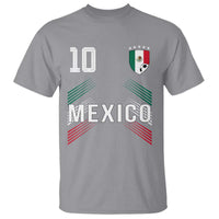 Mexico Soccer Sports Graphic Number 10 Jersey Style T Shirt Proud Mexican Football Fans Game Day Pride