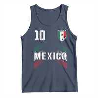 Mexico Soccer Sports Graphic Number 10 Jersey Style Tank Top Proud Mexican Football Fans Game Day Pride