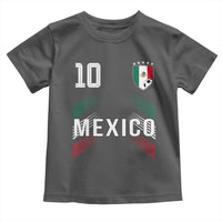 Mexico Soccer Sports Graphic Number 10 Jersey Style Toddler T Shirt Proud Mexican Football Fans Game Day Pride