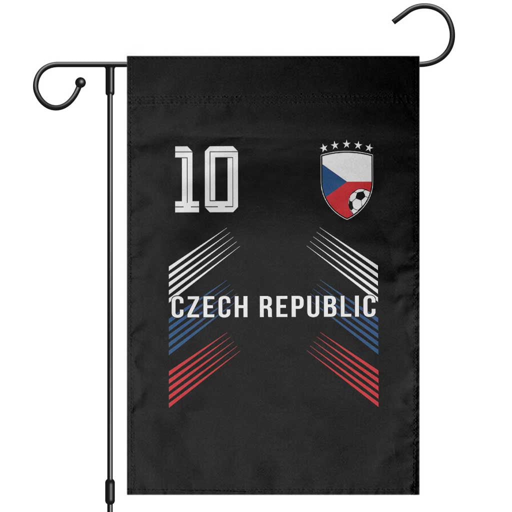 Czech Republic Soccer Sports Graphic Number 10 Jersey Style Garden Flag Proud Czechia Football Fans Game Day Pride