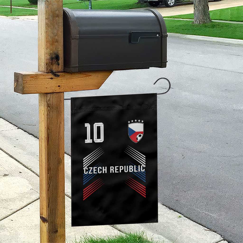 Czech Republic Soccer Sports Graphic Number 10 Jersey Style Garden Flag Proud Czechia Football Fans Game Day Pride