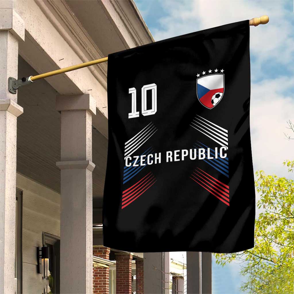 Czech Republic Soccer Sports Graphic Number 10 Jersey Style Garden Flag Proud Czechia Football Fans Game Day Pride