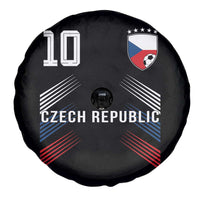 Czech Republic Soccer Sports Graphic Number 10 Jersey Style Spare Tire Cover Proud Czechia Football Fans Game Day Pride