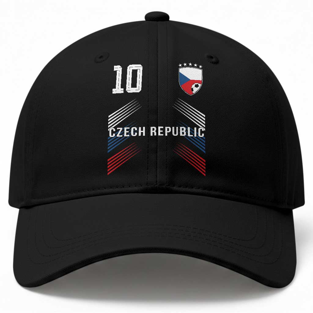 Czech Republic Soccer Sports Graphic Number 10 Jersey Style Baseball Cap Proud Czechia Football Fans Game Day Pride