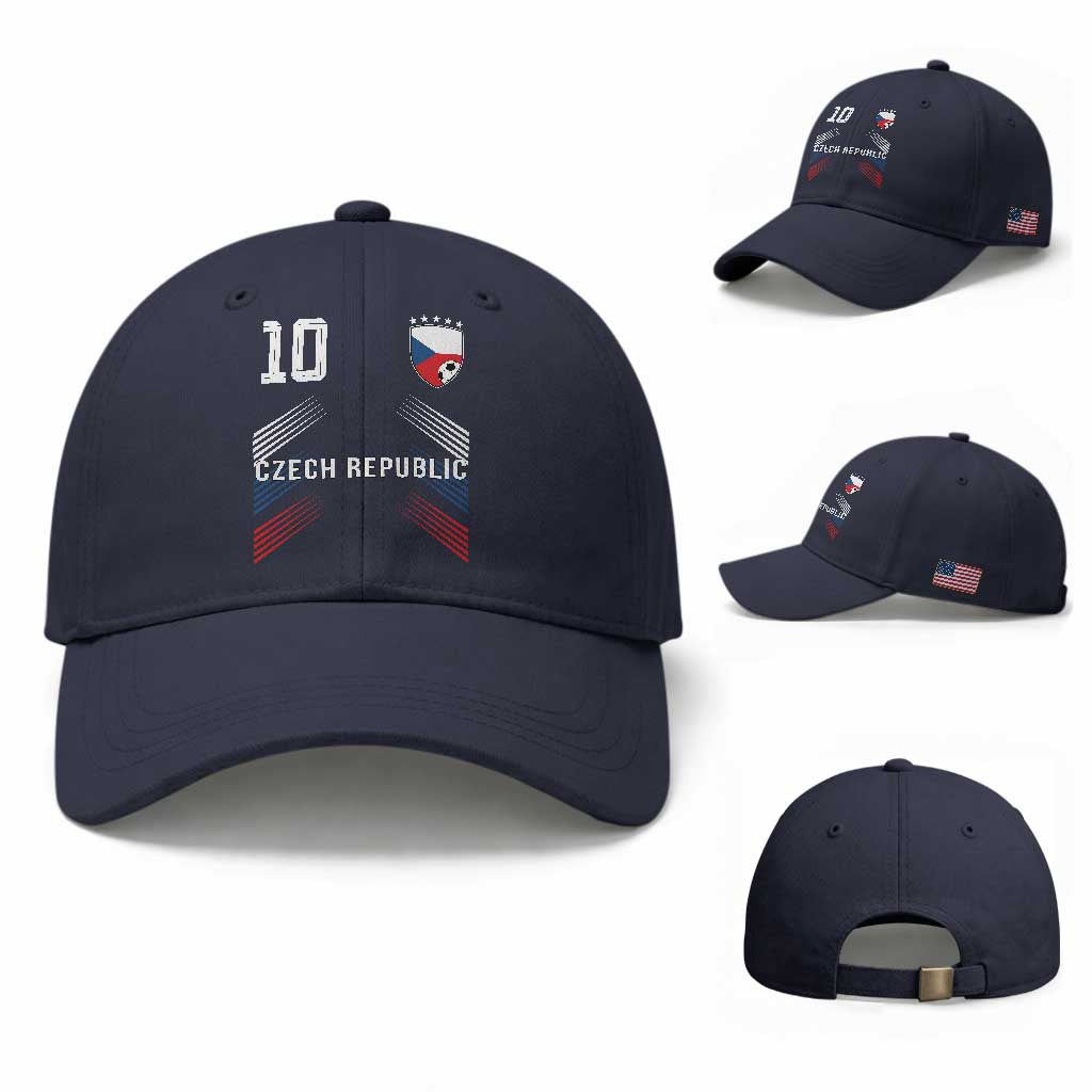 Czech Republic Soccer Sports Graphic Number 10 Jersey Style Baseball Cap Proud Czechia Football Fans Game Day Pride