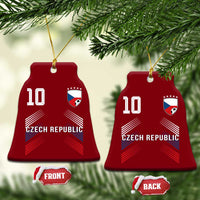 Czech Republic Soccer Sports Graphic Number 10 Jersey Style Ceramic Ornament Proud Czechia Football Fans Game Day Pride