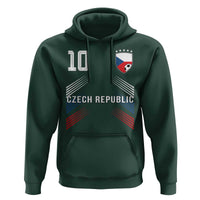 Czech Republic Soccer Sports Graphic Number 10 Jersey Style Hoodie Proud Czechia Football Fans Game Day Pride