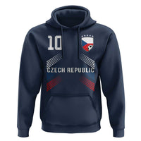 Czech Republic Soccer Sports Graphic Number 10 Jersey Style Hoodie Proud Czechia Football Fans Game Day Pride