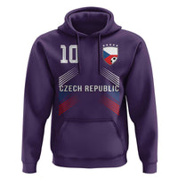 Czech Republic Soccer Sports Graphic Number 10 Jersey Style Hoodie Proud Czechia Football Fans Game Day Pride