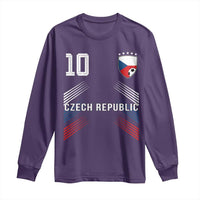 Czech Republic Soccer Sports Graphic Number 10 Jersey Style Long Sleeve Shirt Proud Czechia Football Fans Game Day Pride
