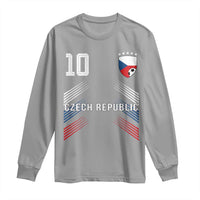 Czech Republic Soccer Sports Graphic Number 10 Jersey Style Long Sleeve Shirt Proud Czechia Football Fans Game Day Pride
