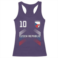 Czech Republic Soccer Sports Graphic Number 10 Jersey Style Racerback Tank Top Proud Czechia Football Fans Game Day Pride