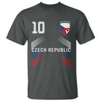 Czech Republic Soccer Sports Graphic Number 10 Jersey Style T Shirt Proud Czechia Football Fans Game Day Pride