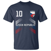 Czech Republic Soccer Sports Graphic Number 10 Jersey Style T Shirt Proud Czechia Football Fans Game Day Pride