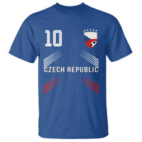 Czech Republic Soccer Sports Graphic Number 10 Jersey Style T Shirt Proud Czechia Football Fans Game Day Pride