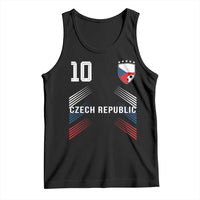 Czech Republic Soccer Sports Graphic Number 10 Jersey Style Tank Top Proud Czechia Football Fans Game Day Pride