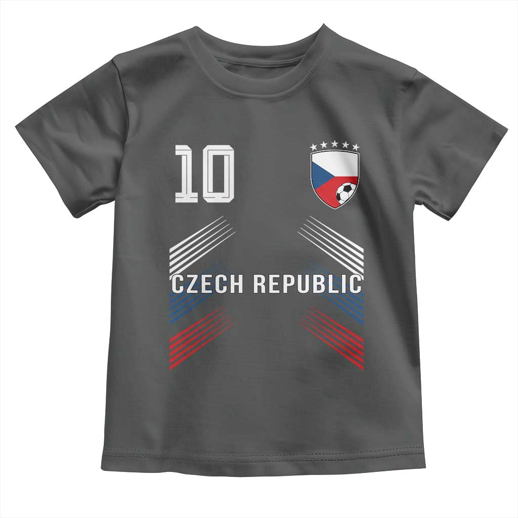 Czech Republic Soccer Sports Graphic Number 10 Jersey Style Toddler T Shirt Proud Czechia Football Fans Game Day Pride