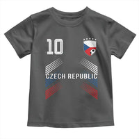 Czech Republic Soccer Sports Graphic Number 10 Jersey Style Toddler T Shirt Proud Czechia Football Fans Game Day Pride