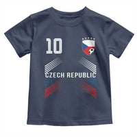 Czech Republic Soccer Sports Graphic Number 10 Jersey Style Toddler T Shirt Proud Czechia Football Fans Game Day Pride