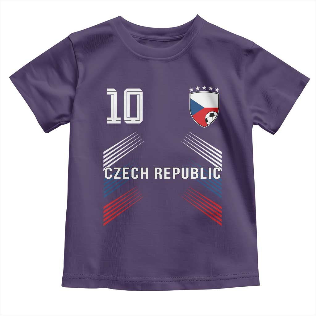 Czech Republic Soccer Sports Graphic Number 10 Jersey Style Toddler T Shirt Proud Czechia Football Fans Game Day Pride