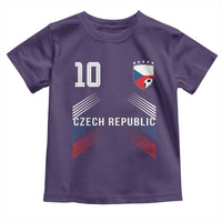 Czech Republic Soccer Sports Graphic Number 10 Jersey Style Toddler T Shirt Proud Czechia Football Fans Game Day Pride