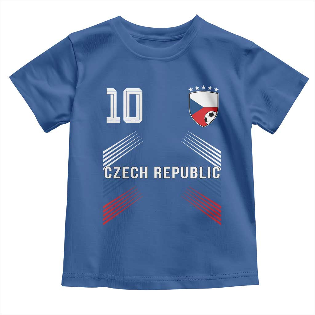 Czech Republic Soccer Sports Graphic Number 10 Jersey Style Toddler T Shirt Proud Czechia Football Fans Game Day Pride