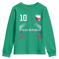 Czech Republic Soccer Sports Graphic Number 10 Jersey Style Youth Sweatshirt Proud Czechia Football Fans Game Day Pride