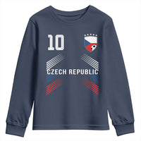 Czech Republic Soccer Sports Graphic Number 10 Jersey Style Youth Sweatshirt Proud Czechia Football Fans Game Day Pride