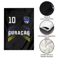 Curacao Soccer Sports Graphic Number 10 Jersey Style Garden Flag Proud Curaçaoans Football Fans Game Day Pride