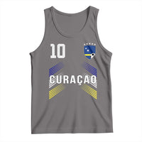 Curacao Soccer Sports Graphic Number 10 Jersey Style Tank Top Proud Curaçaoans Football Fans Game Day Pride