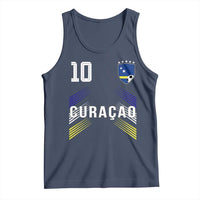 Curacao Soccer Sports Graphic Number 10 Jersey Style Tank Top Proud Curaçaoans Football Fans Game Day Pride