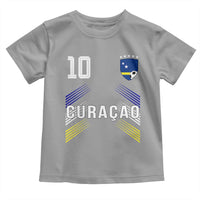 Curacao Soccer Sports Graphic Number 10 Jersey Style Toddler T Shirt Proud Curaçaoans Football Fans Game Day Pride