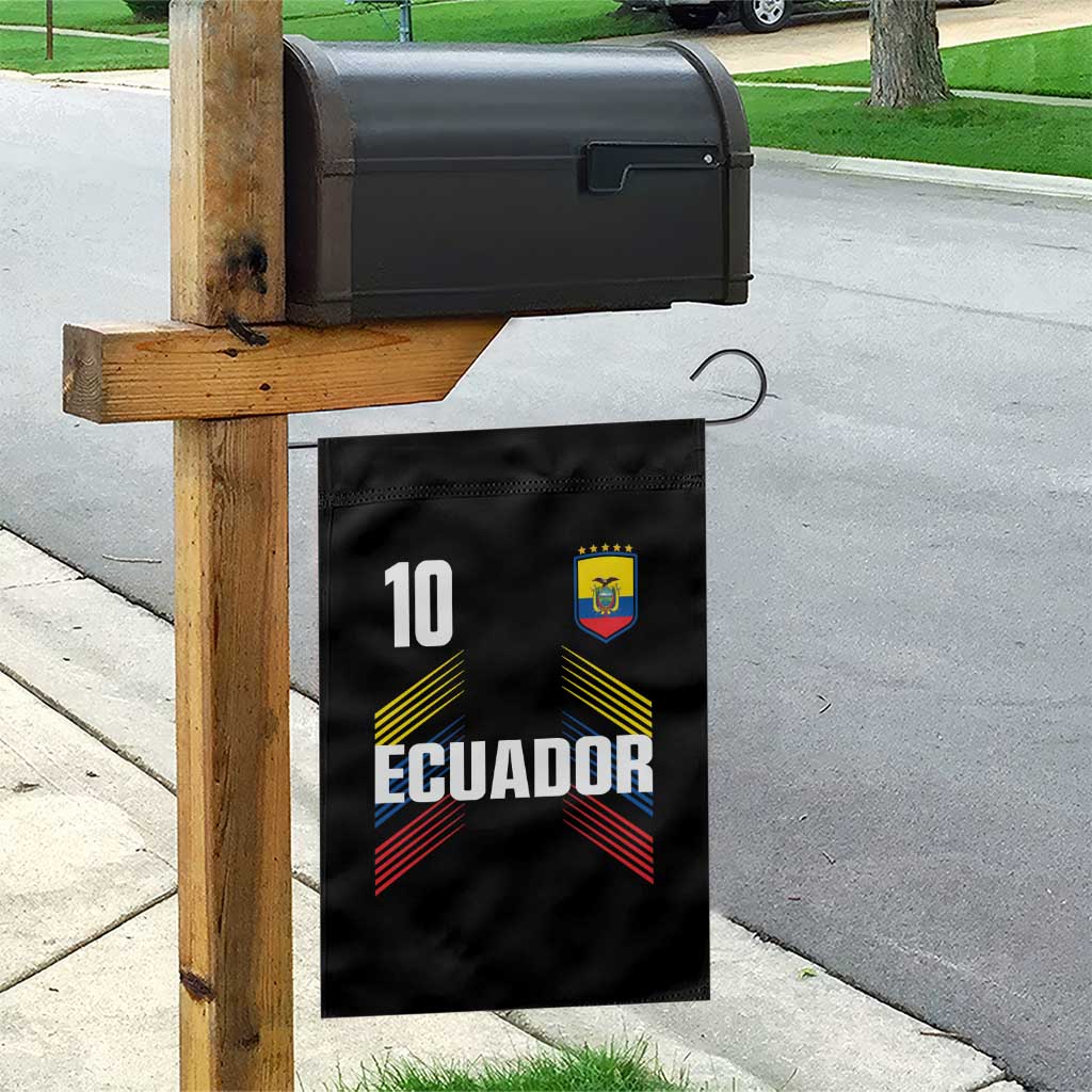 Ecuador Soccer Sports Graphic Number 10 Jersey Style Garden Flag Proud Ecuadorian Football Fans Game Day Pride