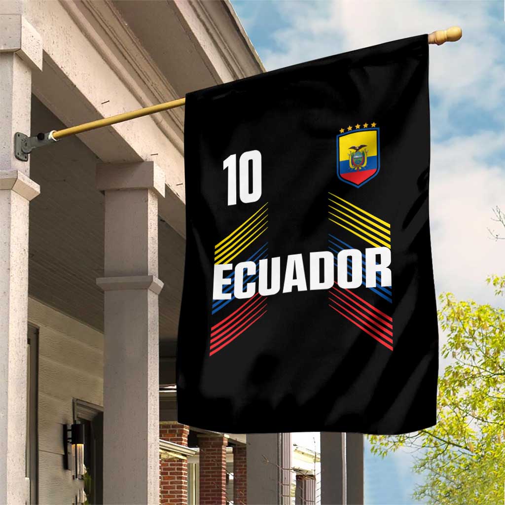 Ecuador Soccer Sports Graphic Number 10 Jersey Style Garden Flag Proud Ecuadorian Football Fans Game Day Pride