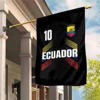 Ecuador Soccer Sports Graphic Number 10 Jersey Style Garden Flag Proud Ecuadorian Football Fans Game Day Pride