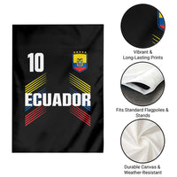 Ecuador Soccer Sports Graphic Number 10 Jersey Style Garden Flag Proud Ecuadorian Football Fans Game Day Pride