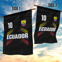 Ecuador Soccer Sports Graphic Number 10 Jersey Style Garden Flag Proud Ecuadorian Football Fans Game Day Pride