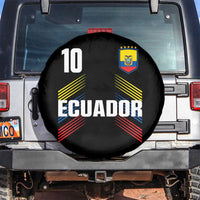 Ecuador Soccer Sports Graphic Number 10 Jersey Style Spare Tire Cover Proud Ecuadorian Football Fans Game Day Pride