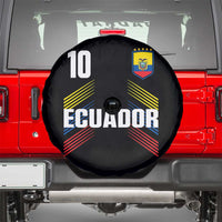 Ecuador Soccer Sports Graphic Number 10 Jersey Style Spare Tire Cover Proud Ecuadorian Football Fans Game Day Pride