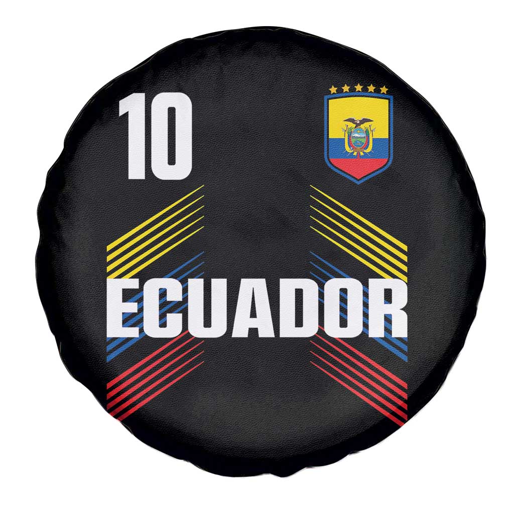Ecuador Soccer Sports Graphic Number 10 Jersey Style Spare Tire Cover Proud Ecuadorian Football Fans Game Day Pride