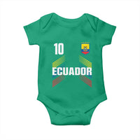 Ecuador Soccer Sports Graphic Number 10 Jersey Style Baby Onesie Proud Ecuadorian Football Fans Game Day Pride